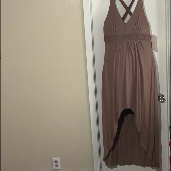 NWT Taupe lace embellished sundress - Picture 2 of 3